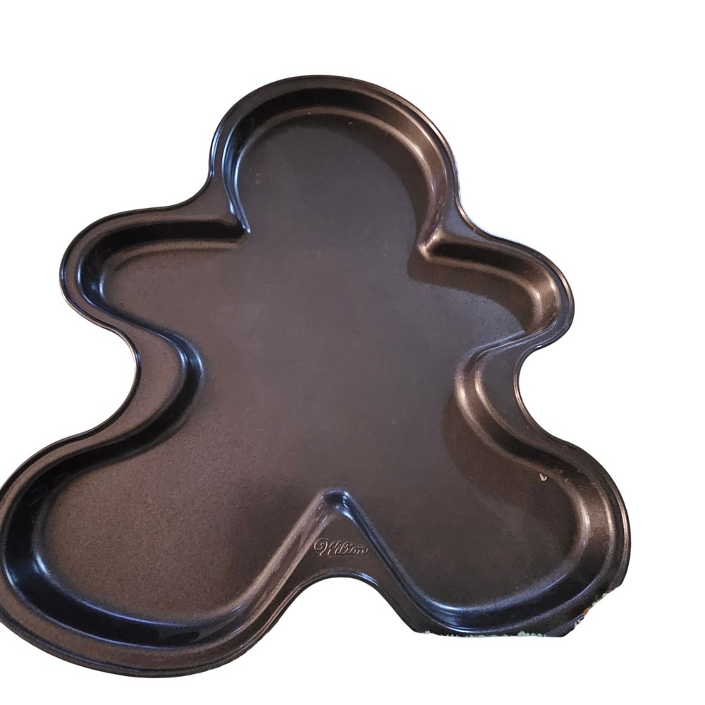 Wilton‎ Gingerbread Man Cake Pan Metal Baking Mold Holiday Baking Fun
